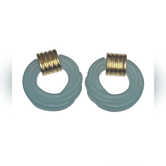 Vintage Avon 80's Lucite Convertible Interchangeable 4 Pair Earring Set - Picture 3 of 5